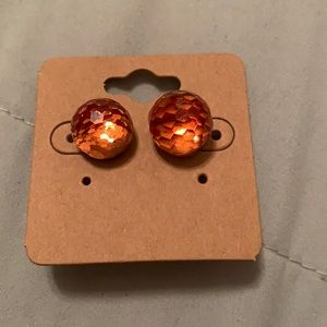 Orange Prism Earrings